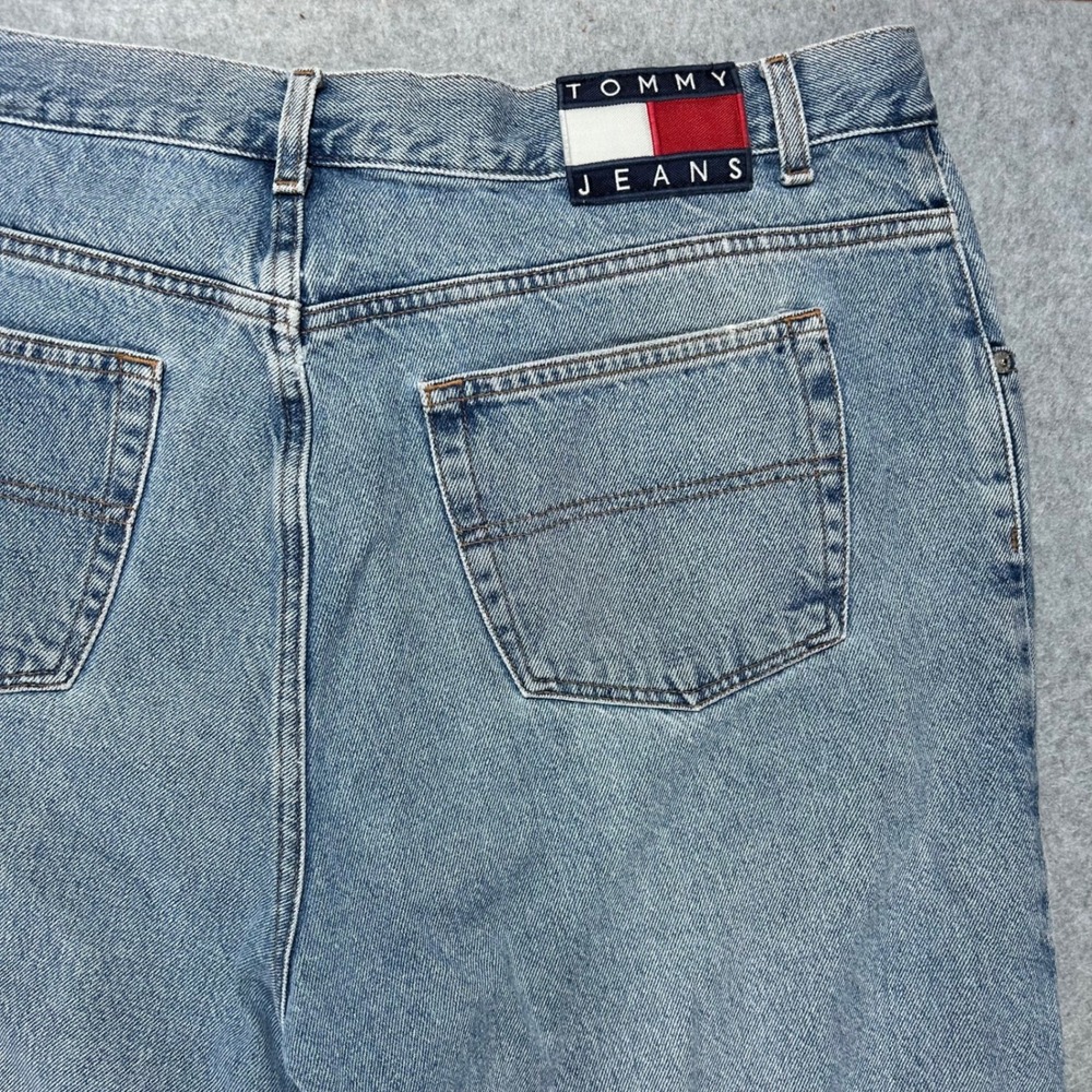 Tommy Jeans Denim Pants Mens 40x33 Blue Streetwear Baggy Vintage